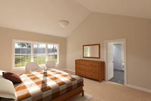 J7559-E Cottage House Master Bedroom, 4 Bedrooms, 3.5 Bathrooms | Plan 24616