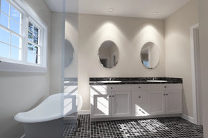 J7559-E Cottage House Master Bathroom, 4 Bedrooms, 3.5 Bathrooms | Plan 24616