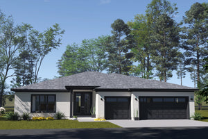 J7560-E Modern House, 4 Bedrooms, 3.5 Bathrooms | Plan 24617 Exterior-1