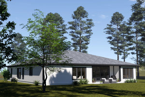 J7560-E Modern House, 4 Bedrooms, 3.5 Bathrooms | Plan 24617 Exterior-6