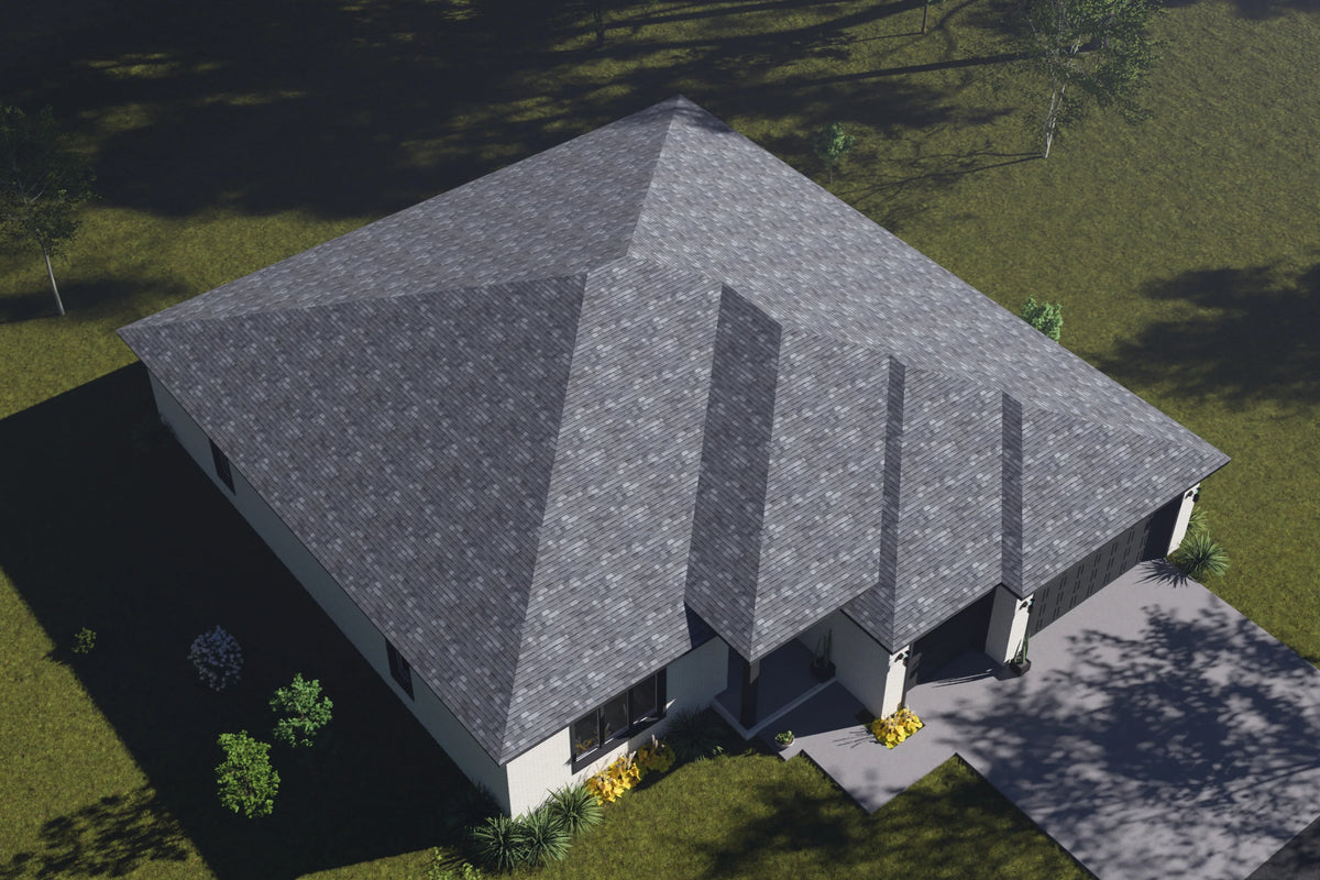 J7560-E Modern House, 4 Bedrooms, 3.5 Bathrooms | Plan 24617 Exterior-8