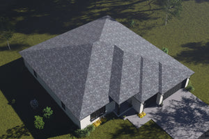 J7560-E Modern House, 4 Bedrooms, 3.5 Bathrooms | Plan 24617 Exterior-8