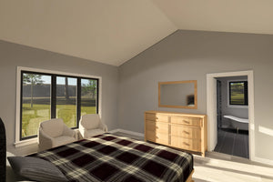 J7560-E Modern House Master Bedroom, 4 Bedrooms, 3.5 Bathrooms | Plan 24617 