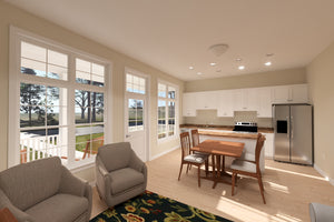 J7562-E Cottage House Interior, 2 Bedrooms, 2 Bathrooms | Plan 24618 