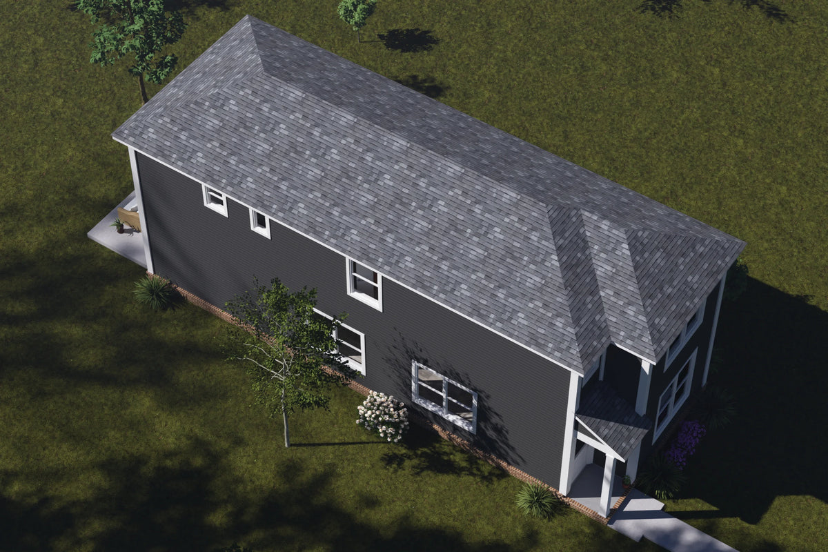 J7563-E Modern House, 4 Bedrooms, 3 Bathrooms | Plan 24619 Exterior-6