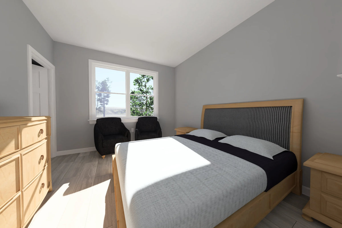 J7563-E Modern House Master Bedroom, 4 Bedrooms, 3 Bathrooms | Plan 24619 