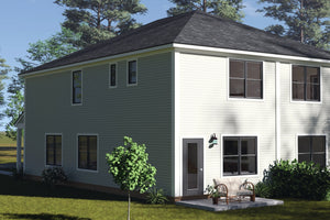 J7564-E Traditional Duplex House, 8 Bedrooms, 6 Bathrooms | Plan 24620 Exterior-3
