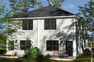 J7564-E Traditional Duplex House, 8 Bedrooms, 6 Bathrooms | Plan 24620 Exterior-4