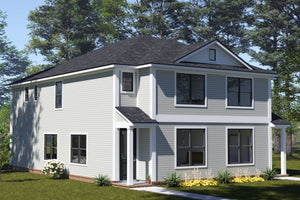 J7564-E Traditional Duplex House, 8 Bedrooms, 6 Bathrooms | Plan 24620 Exterior-5