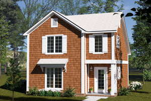 J7738-E Craftsman House, 2 Bedrooms, 2 Bathrooms | Plan 24625 Exterior-2