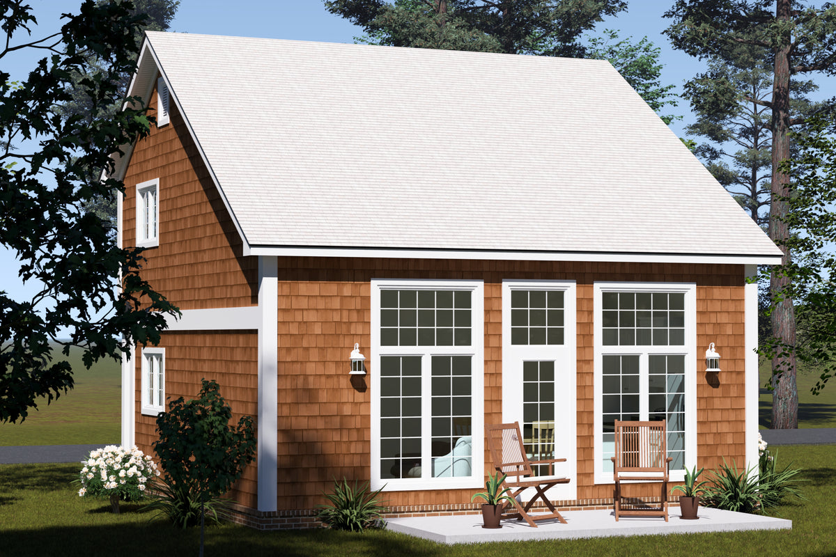 J7738-E Craftsman House, 2 Bedrooms, 2 Bathrooms | Plan 24625 Exterior-4