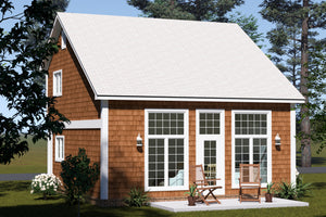J7738-E Craftsman House, 2 Bedrooms, 2 Bathrooms | Plan 24625 Exterior-4
