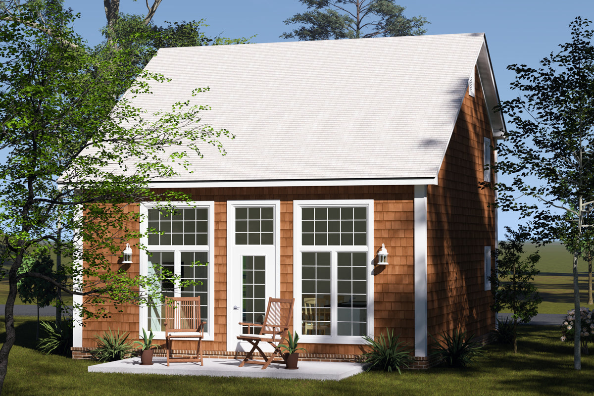 J7738-E Craftsman House, 2 Bedrooms, 2 Bathrooms | Plan 24625 Exterior-5