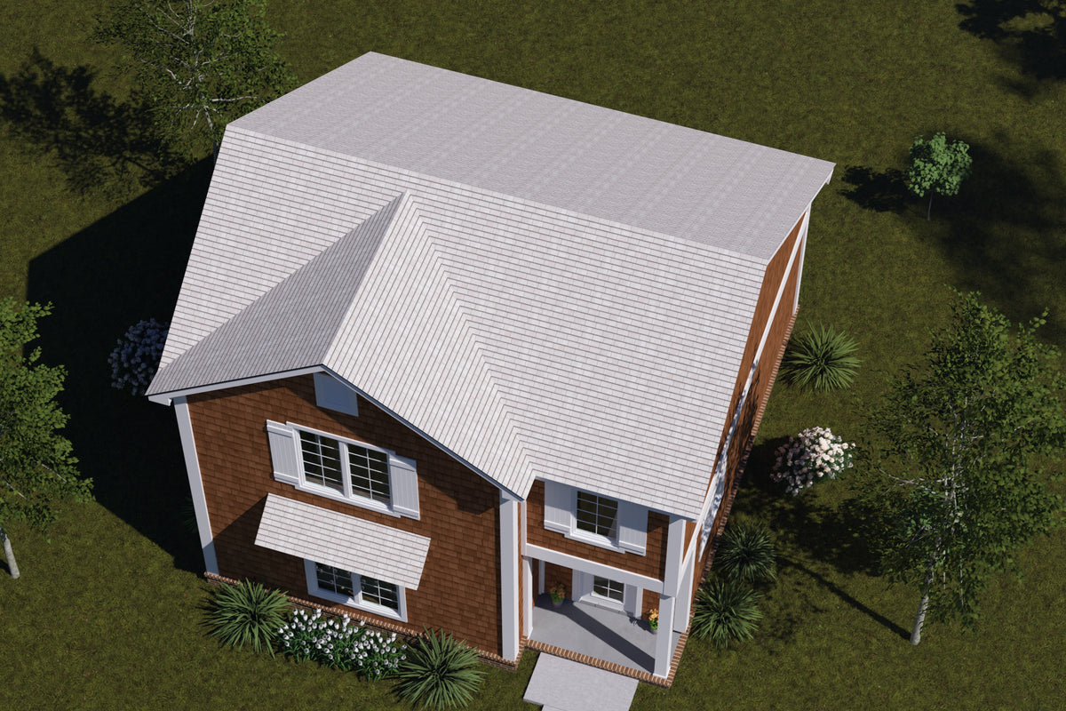 J7738-E Craftsman House, 2 Bedrooms, 2 Bathrooms | Plan 24625 Exterior-7