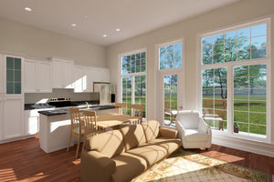 J7738-E Craftsman House Great Room, 2 Bedrooms, 2 Bathrooms | Plan 24625 
