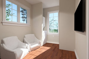 J7738-E Craftsman House TV Alcove, 2 Bedrooms, 2 Bathrooms | Plan 24625