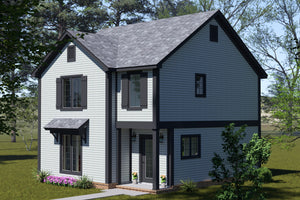 J7739-E Cottage House, 3 Bedrooms, 3 Bathrooms | Plan 24626 Exterior-3