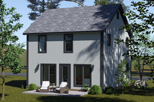 J7739-E Cottage House, 3 Bedrooms, 3 Bathrooms | Plan 24626 Exterior-5