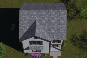 J7739-E Cottage House, 3 Bedrooms, 3 Bathrooms | Plan 24626 Exterior-7