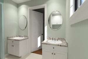 J7739-E Cottage House Master Bath, 3 Bedrooms, 3 Bathrooms | Plan 24626 