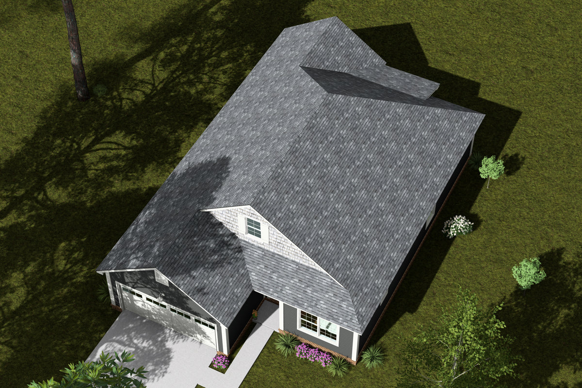 J7740-E Cottage House, 3 Bedrooms, 2 Bathrooms | Plan 24627 Exterior-6
