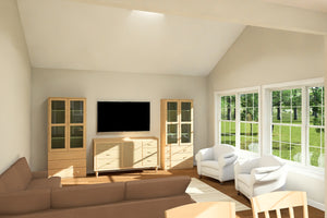 J7740-E Cottage House Living Room, 3 Bedrooms, 2 Bathrooms | Plan 24627 