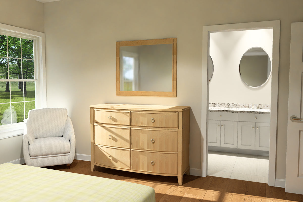 J7740-E Cottage House Master Bedroom, 3 Bedrooms, 2 Bathrooms | Plan 24627 