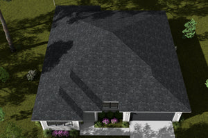 J7741-E Modern House, 4 Bedrooms, 2.5 Bathrooms | Plan 24628 Exterior-7