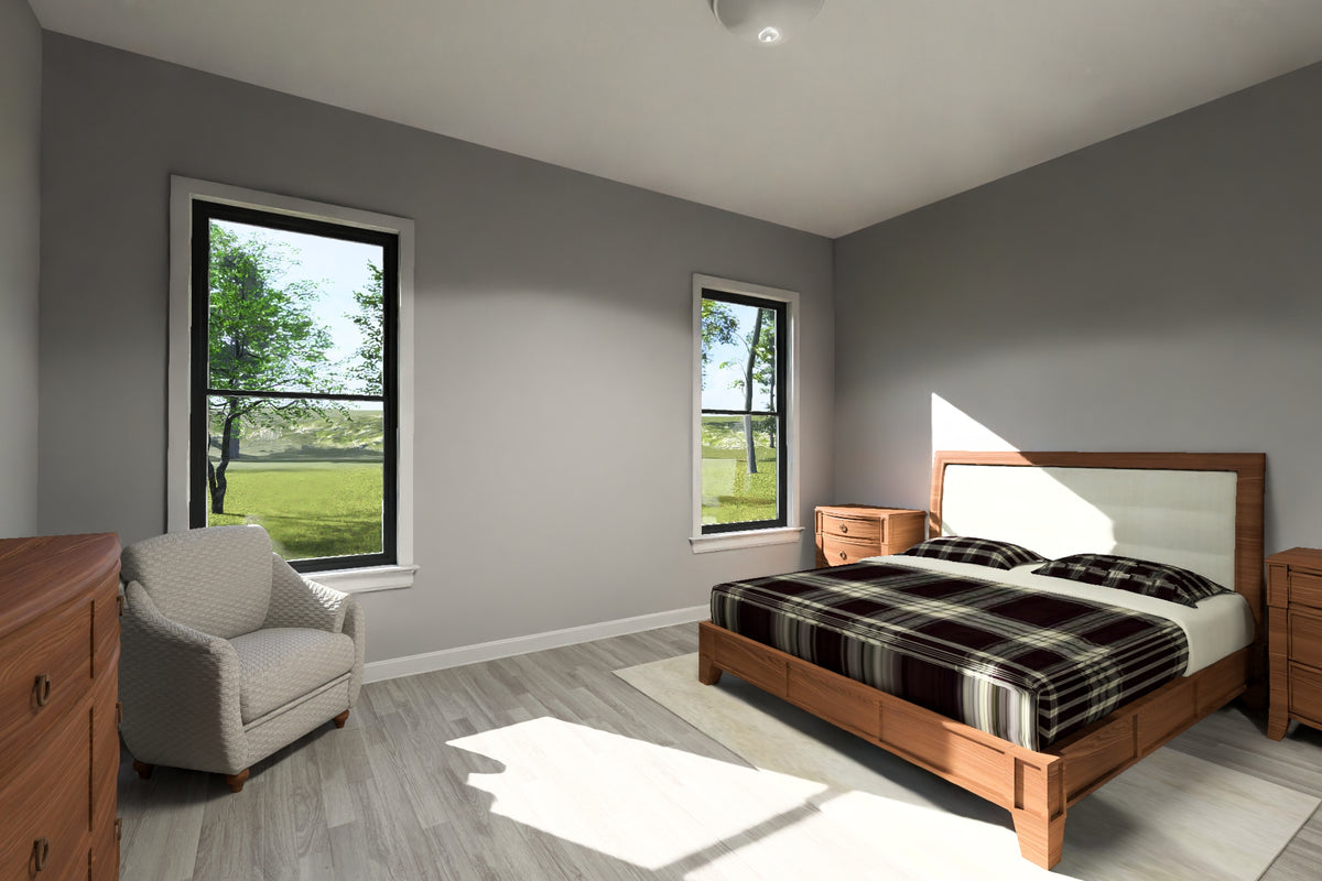 J7741-E Modern House Master Bedroom, 4 Bedrooms, 2.5 Bathrooms | Plan 24628 