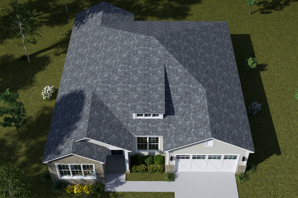 J7742-E Cottage House, 4 Bedrooms, 2.5 Bathrooms | Plan 24629 Exterior-7