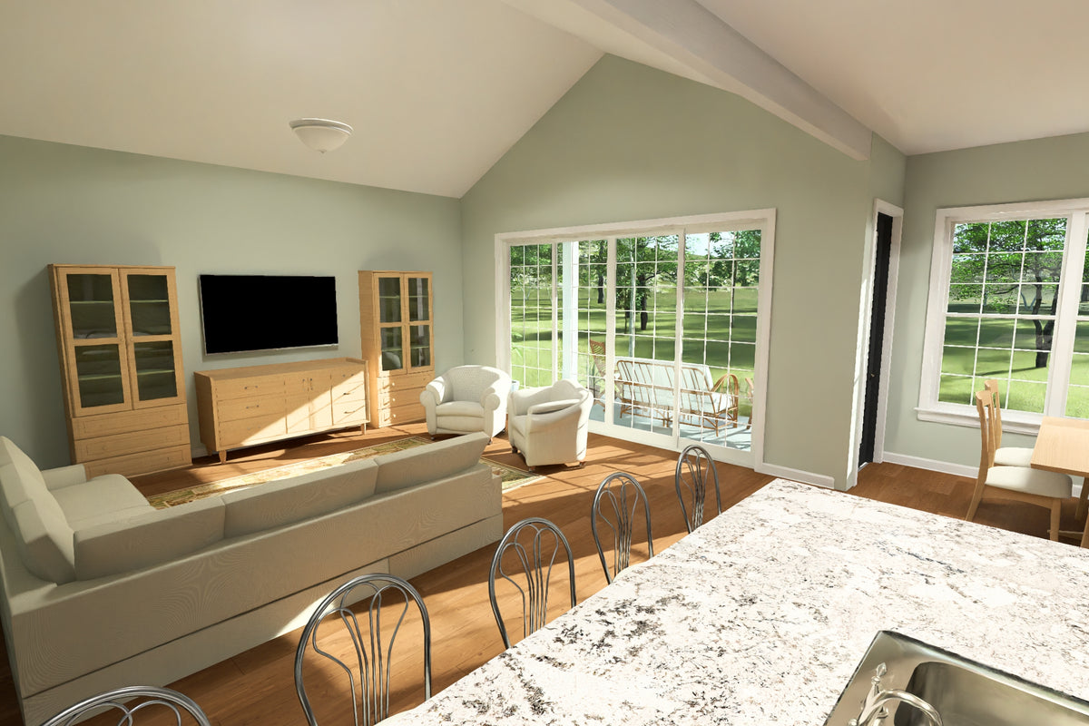 J7742-E Cottage House Living, 4 Bedrooms, 2.5 Bathrooms | Plan 24629 