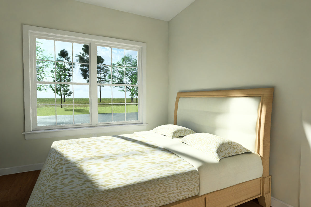 J7743-E Duplex House Bedroom, 1 Bedroom, 1 Bathroom (each unit) | Plan 24630 