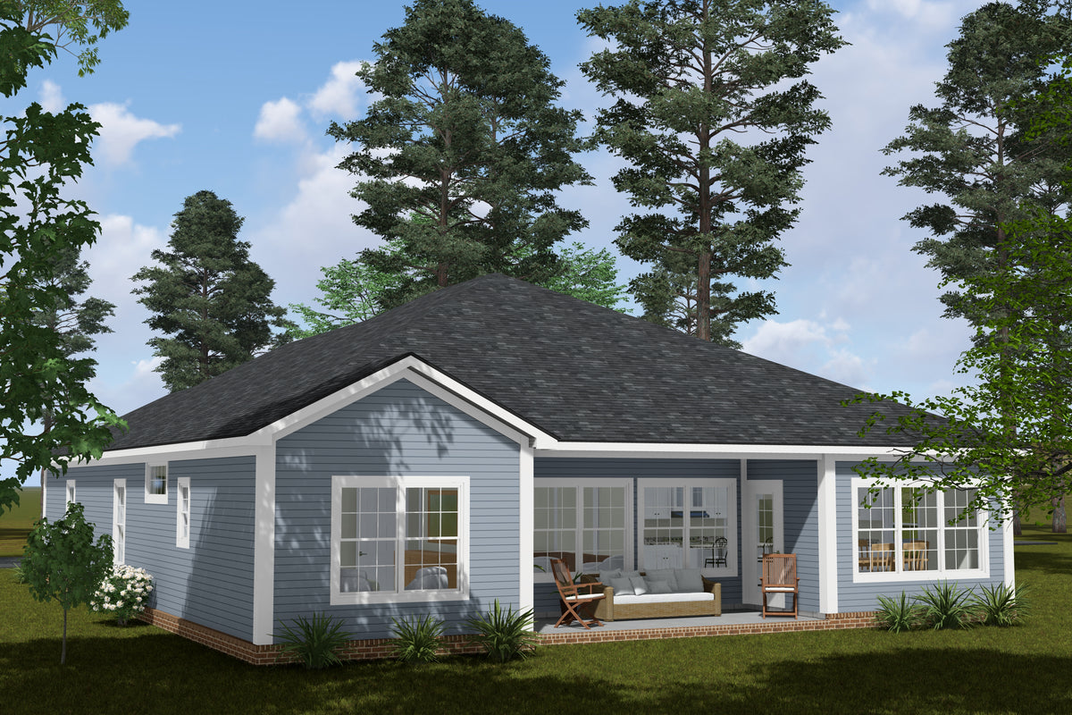 J7857-E Cottage House, 4 Bedrooms, 3 Bathrooms | Silvermist 24631 Exterior-4