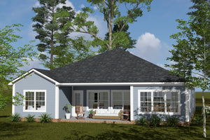 J7857-E Cottage House, 4 Bedrooms, 3 Bathrooms | Silvermist 24631 Exterior-5