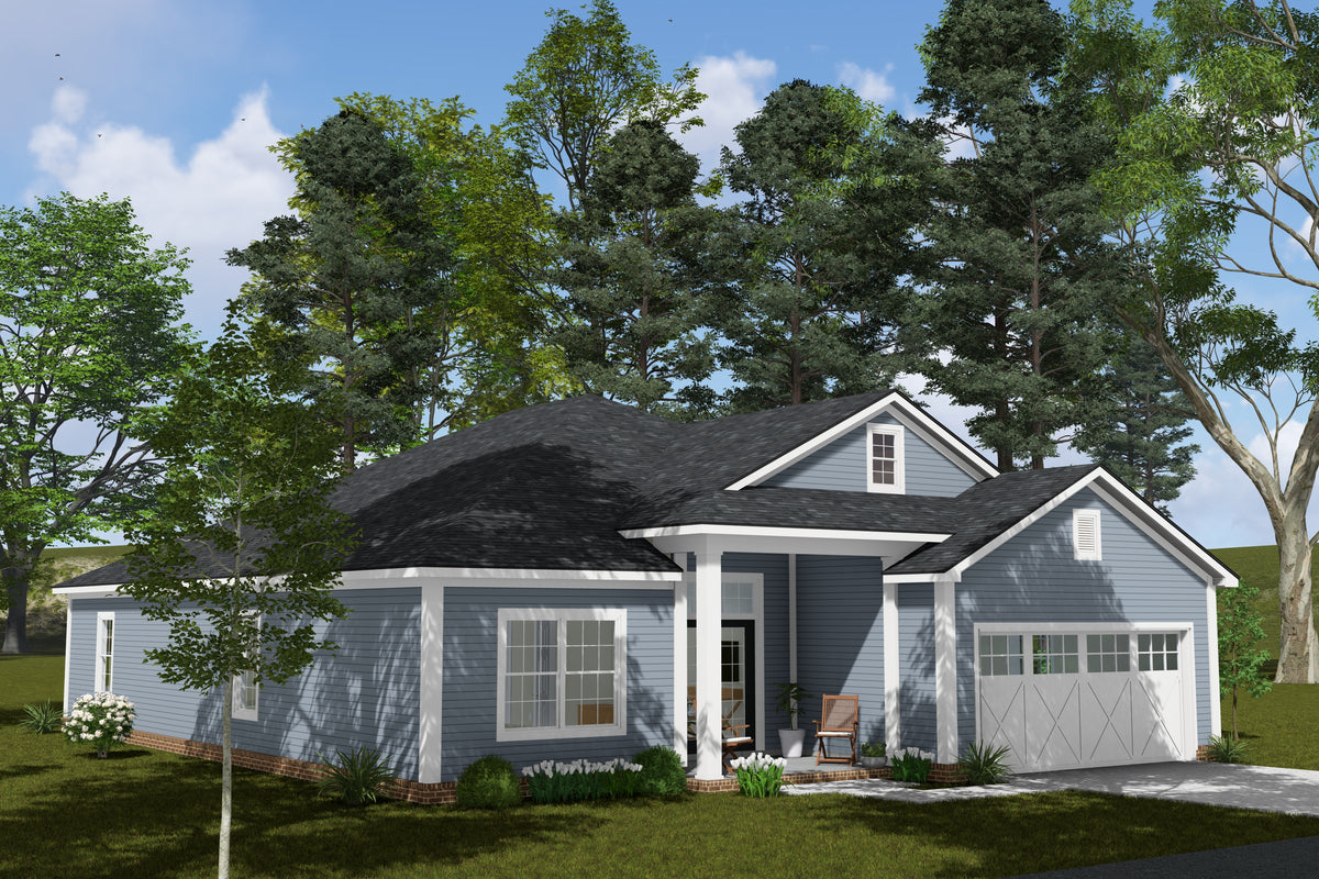 J7857-E Cottage House, 4 Bedrooms, 3 Bathrooms | Silvermist 24631 Exterior-6