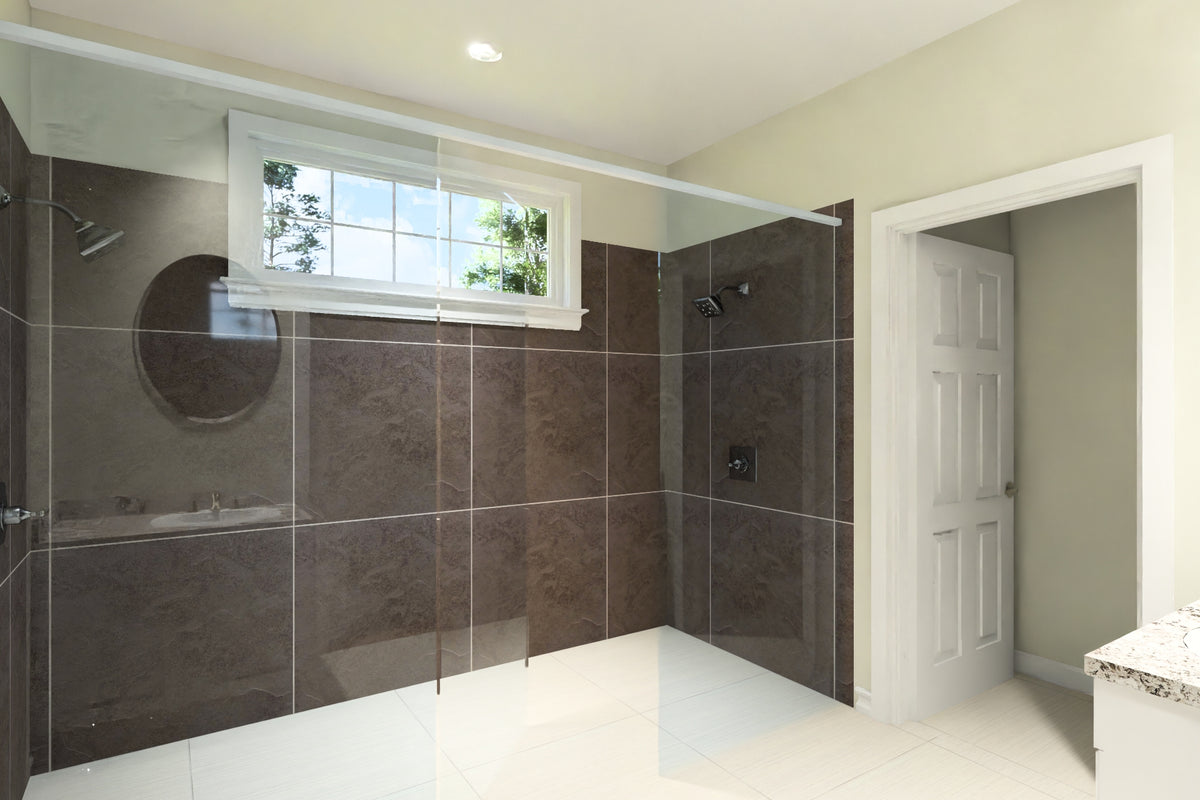 J7857-E Cottage House Master Bath, 4 Bedrooms, 3 Bathrooms | Silvermist 24631 