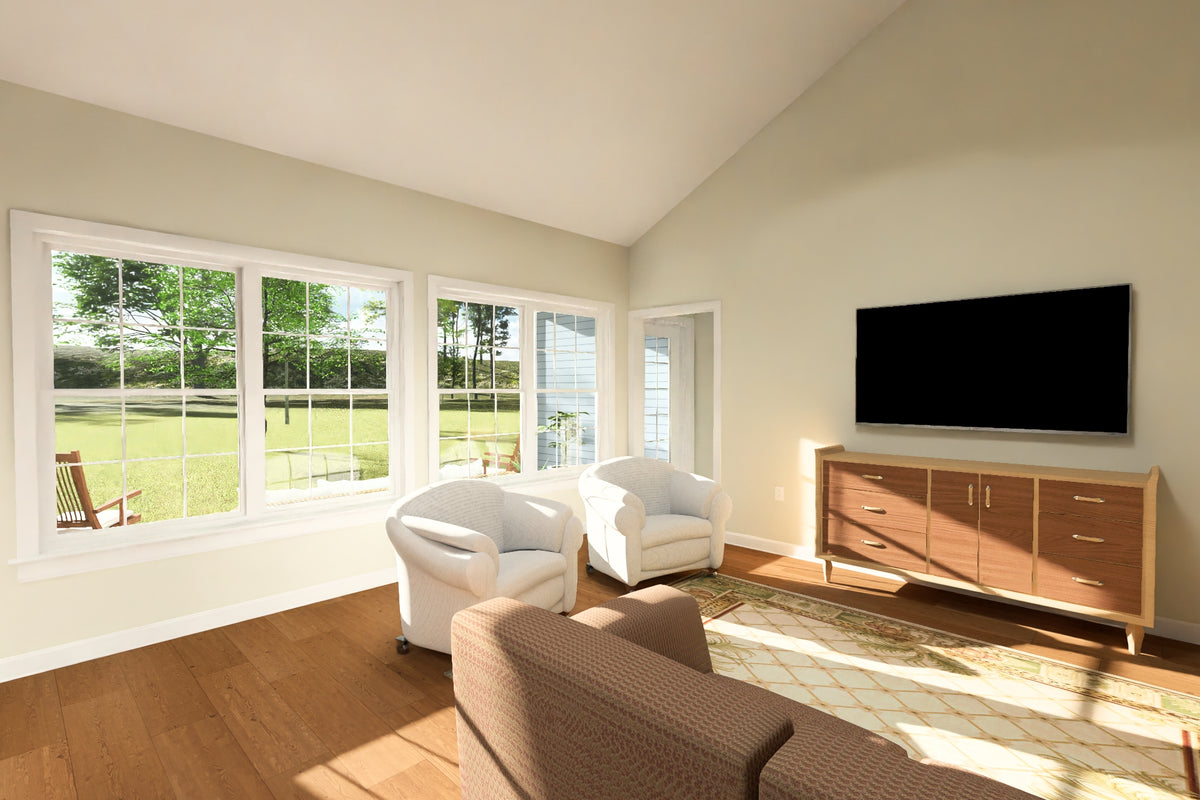 J7857-E Cottage House Living Room, 4 Bedrooms, 3 Bathrooms | Silvermist 24631 