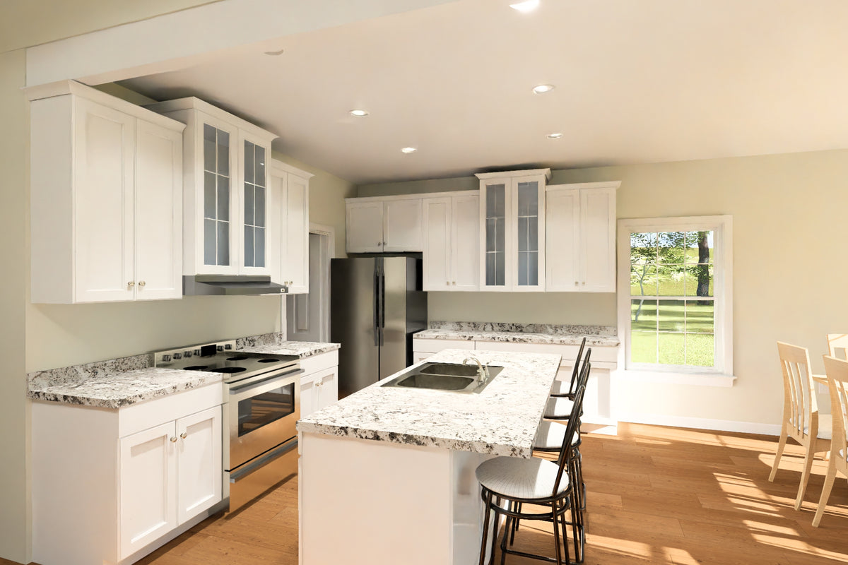 J7857-E Cottage House Kitchen, 4 Bedrooms, 3 Bathrooms | Silvermist 24631 