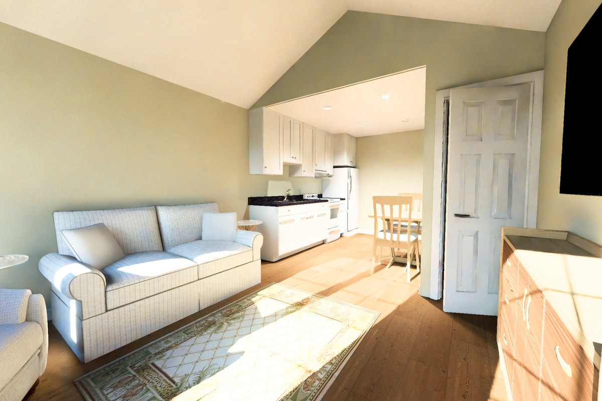 J7859-E Cottage House Living Room, 1 Bedroom, 1 Bathroom | Oakridge Falls 