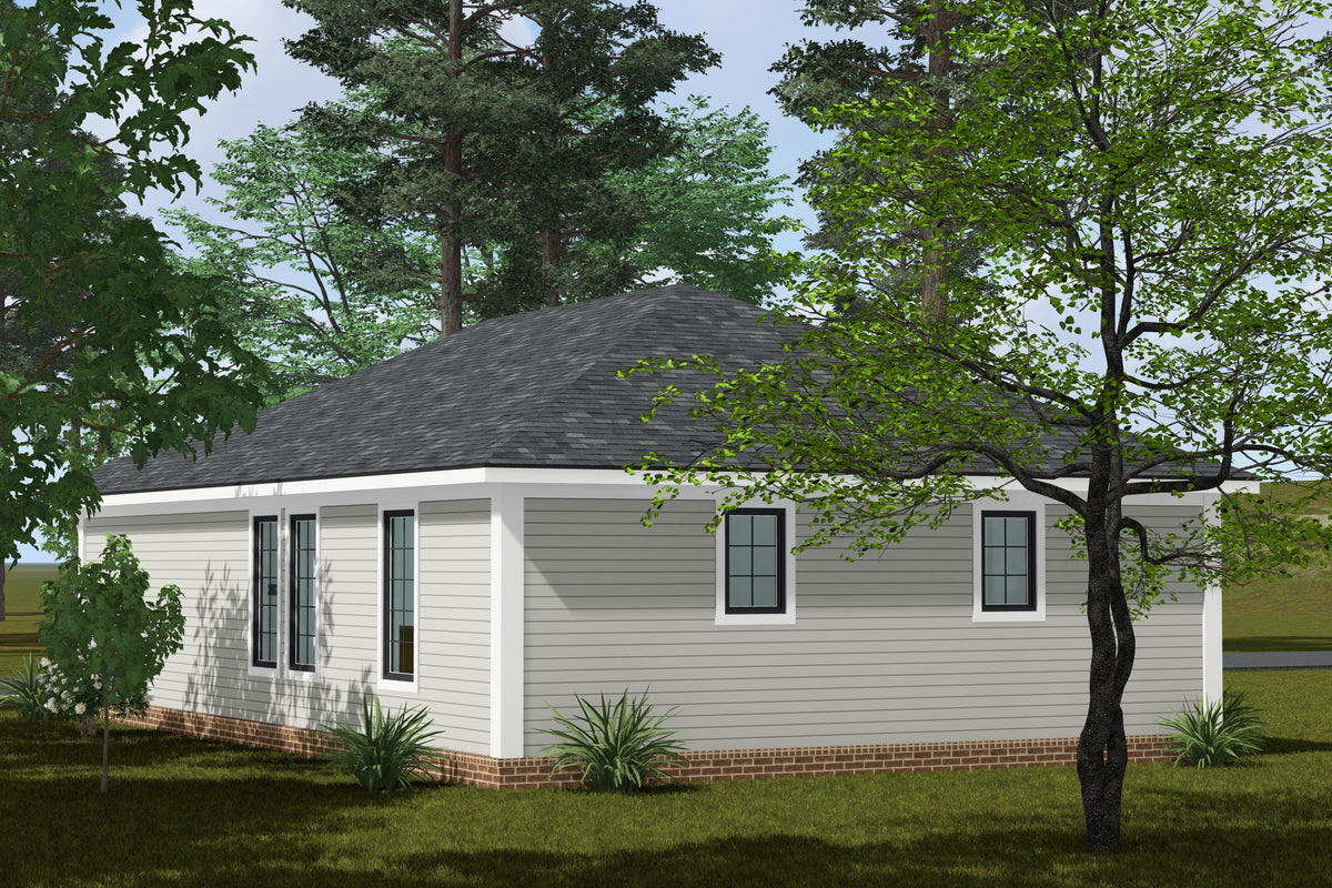J7860-E Cottage Duplex House, 1 Bedroom, 1 Bathroom | Meadowlawn Exterior-4