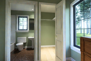 J7860-E Cottage Duplex House Bath and Closet, 1 Bedroom, 1 Bathroom | Meadowlawn 