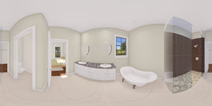 J7861-E Farmhouse House Master Bathroom Panorama, 4 Bedrooms, 2.5 Bathrooms | Willowbrook Haven 24635  