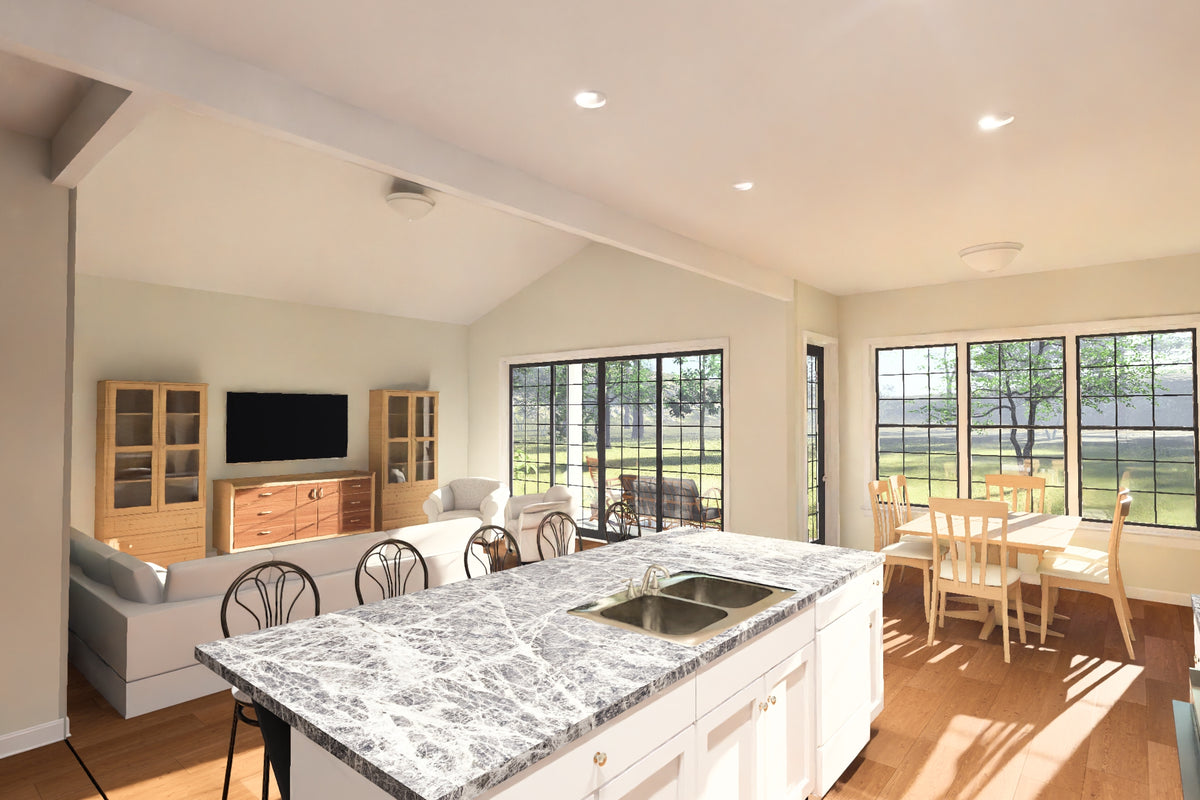 J7861-E Farmhouse House Kitchen, 4 Bedrooms, 2.5 Bathrooms | Willowbrook Haven 24635 