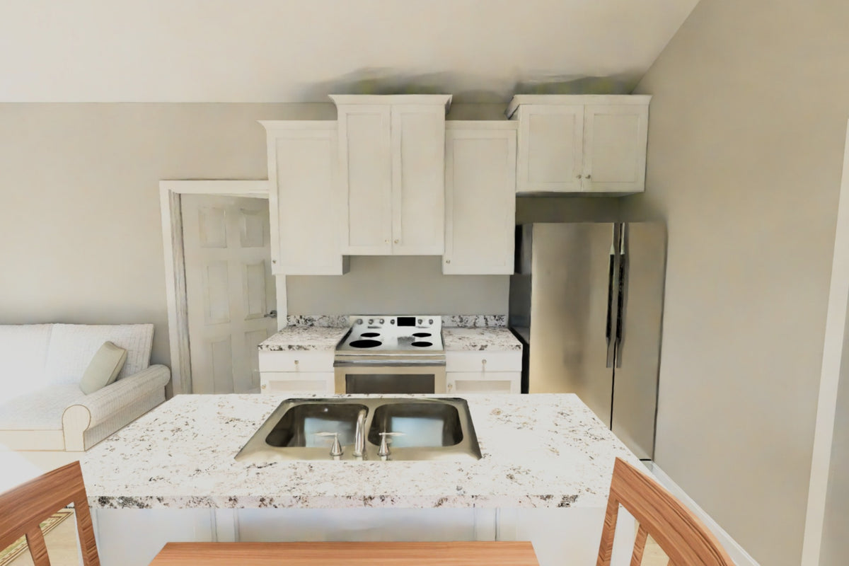 J7862-E Cottage House Kitchen, 2 Bedrooms, 2 Bathrooms | Granite Hollow 24636 
