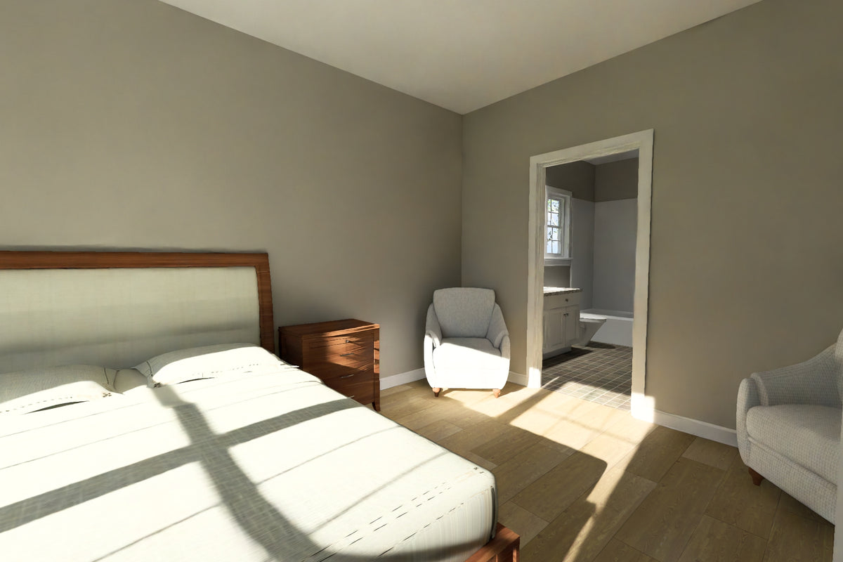 J7862-E Cottage House Master Bedroom, 2 Bedrooms, 2 Bathrooms | Granite Hollow 24636 