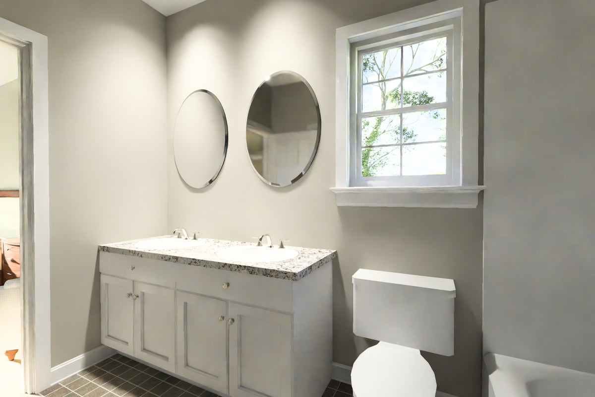J7862-E Cottage House Master Bathroom, 2 Bedrooms, 2 Bathrooms | Granite Hollow 24636 