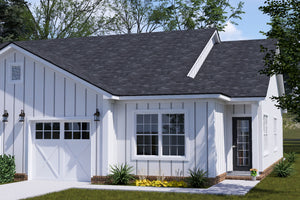 J7863-E Cottage Duplex House, 2 Bedrooms, 2 Bathrooms per unit | Aldercrest 24637 Exterior-2