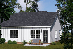 J7863-E Cottage Duplex House, 2 Bedrooms, 2 Bathrooms per unit | Aldercrest 24637 Exterior-5