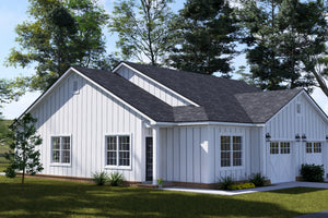 J7863-E Cottage Duplex House, 2 Bedrooms, 2 Bathrooms per unit | Aldercrest 24637 Exterior-6
