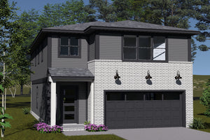 J7864-E Contemporary House, 4 Bedrooms, 2.5 Bathrooms | Riverglade 24638 Exterior